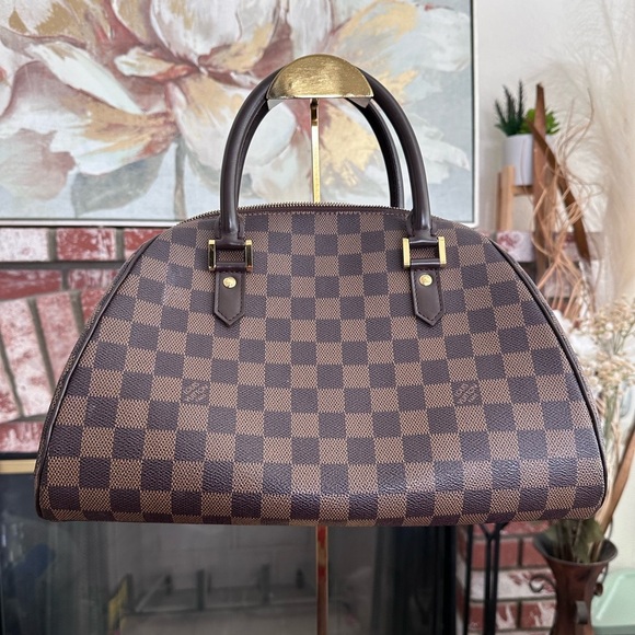 LOUIS VUITTON Damier Ebene Ribera MM Handbag - Picture 1 of 14
